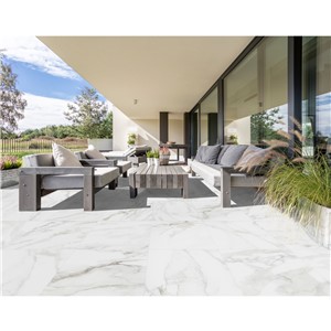 NB17751 MARBLE STONE CALACATTA FLOOR TILE 600X600X20MM - OUT