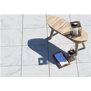 NB17751 MARBLE STONE CALACATTA FLOOR TILE 600X600X20MM - OUT
