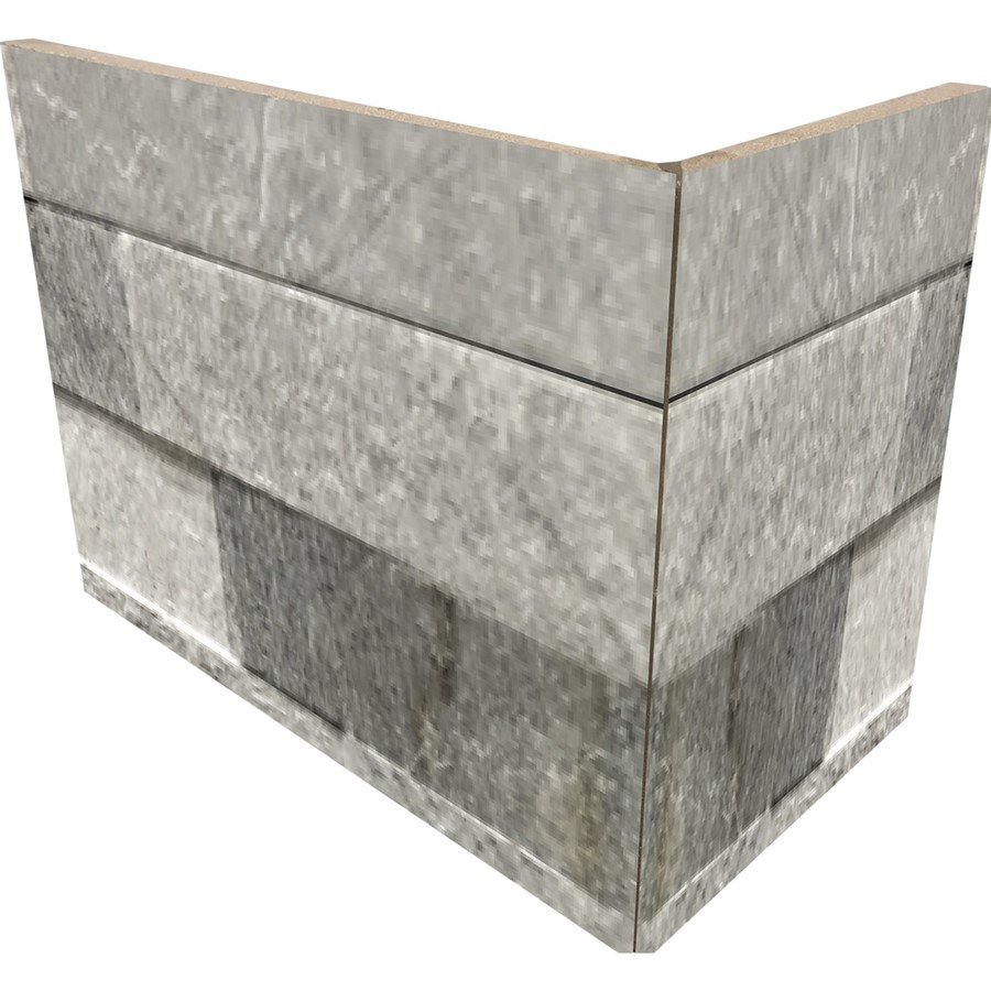 NB18260 QUARZI SPLIT FACE GREY EXTERNAL ANGLE