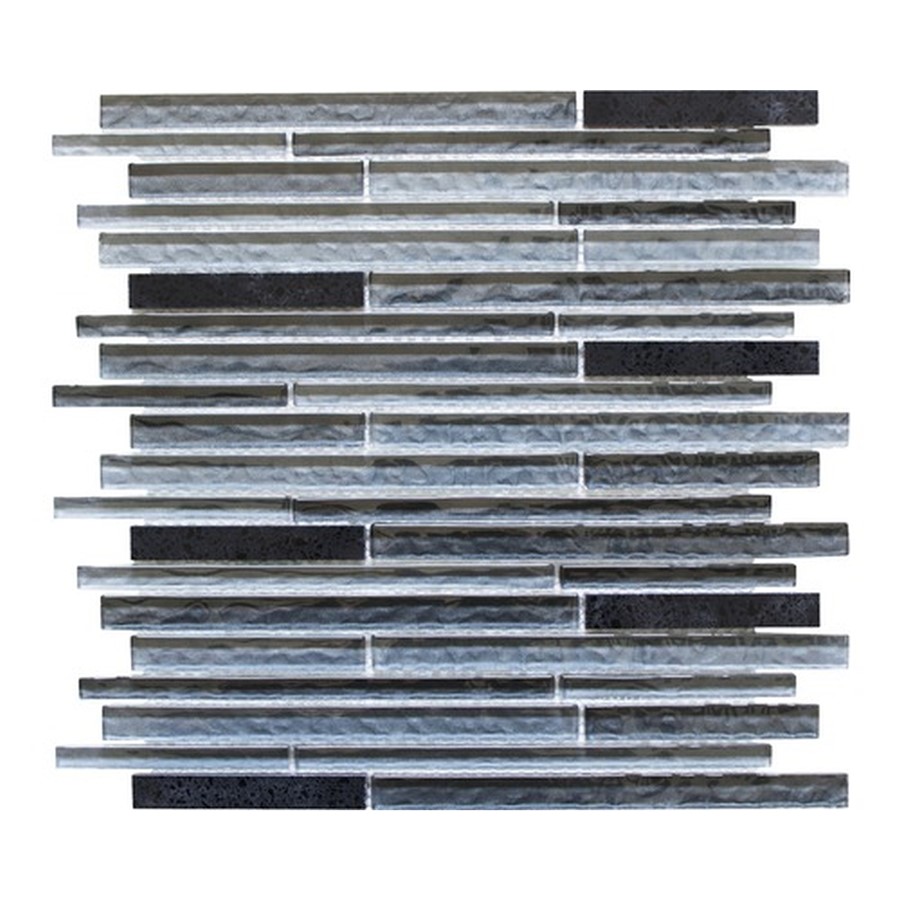 NB19138 GULFSTONE QUARTZ MULTISTICK BLACK MIX MOSAIC 300X300