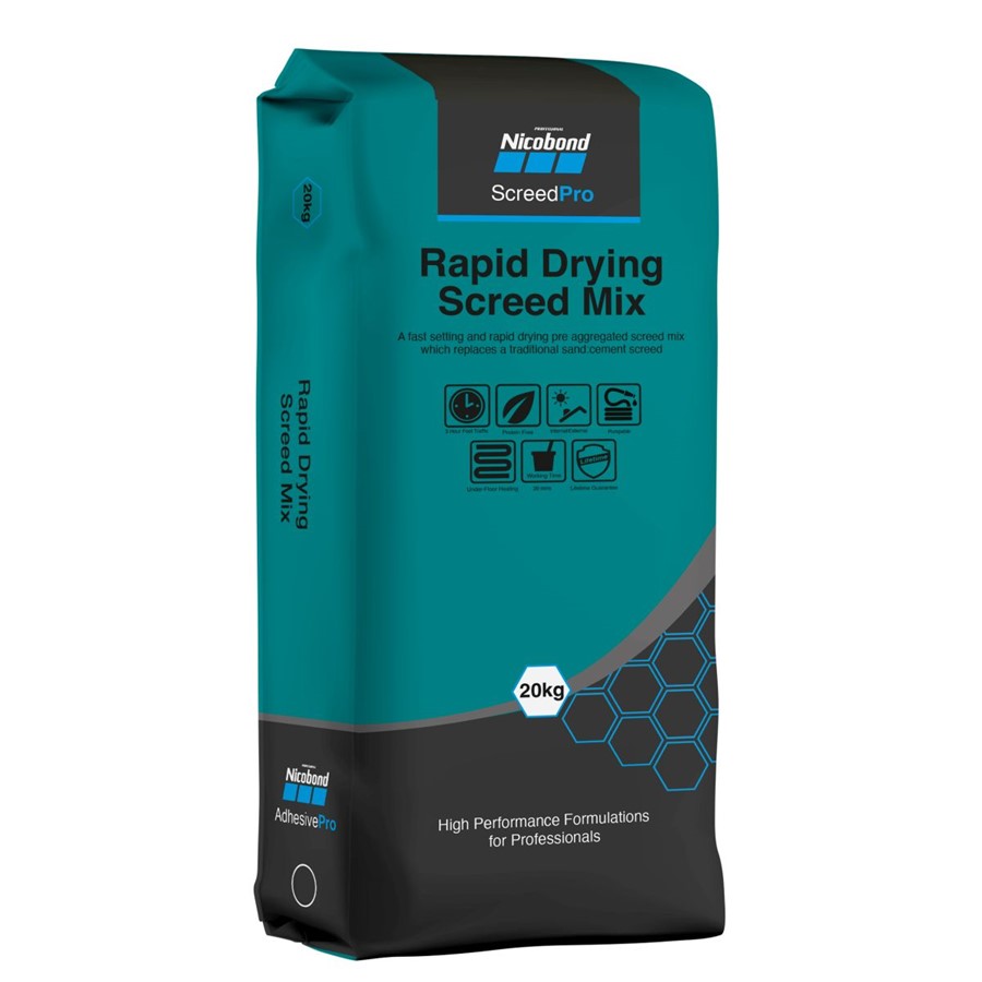 NICOBOND RAPID DRYING SCREED MIX 25KG