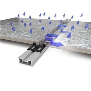 NICOBOND TERRA LEVEL ALU RAIL PROFILE SUPPORT 3MM (RAIL SYSTEM TLPA3)