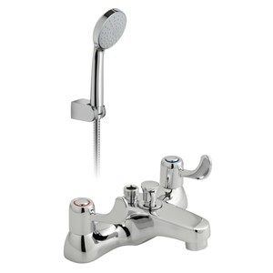 SIMPLICITY 75MM LEVER, CHROME BATH SHOWER MIXER WITH KIT