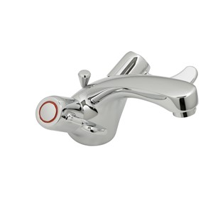 SIMPLICITY 75MM LEVER, CHROME MONOBLOC BASIN MIXER WITH POP UP WASTE