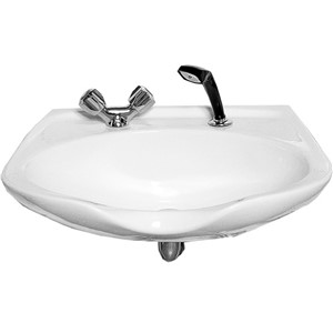 SHAMPOO BASIN 61X51CM WH TH2 SALONEX S230001