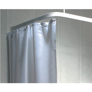 WHITE SHOWER CURTAIN 1830MM WIDE X 2135MM DROP