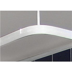 CEILING SUPPORT FOR HEAVY DUTY FLEXIBLE SHOWER TRACK 610MM LONG