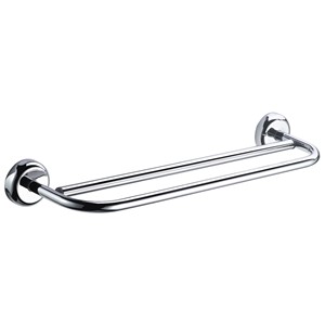 NOVA CHROME DOUBLE 457MM TOWEL RAIL