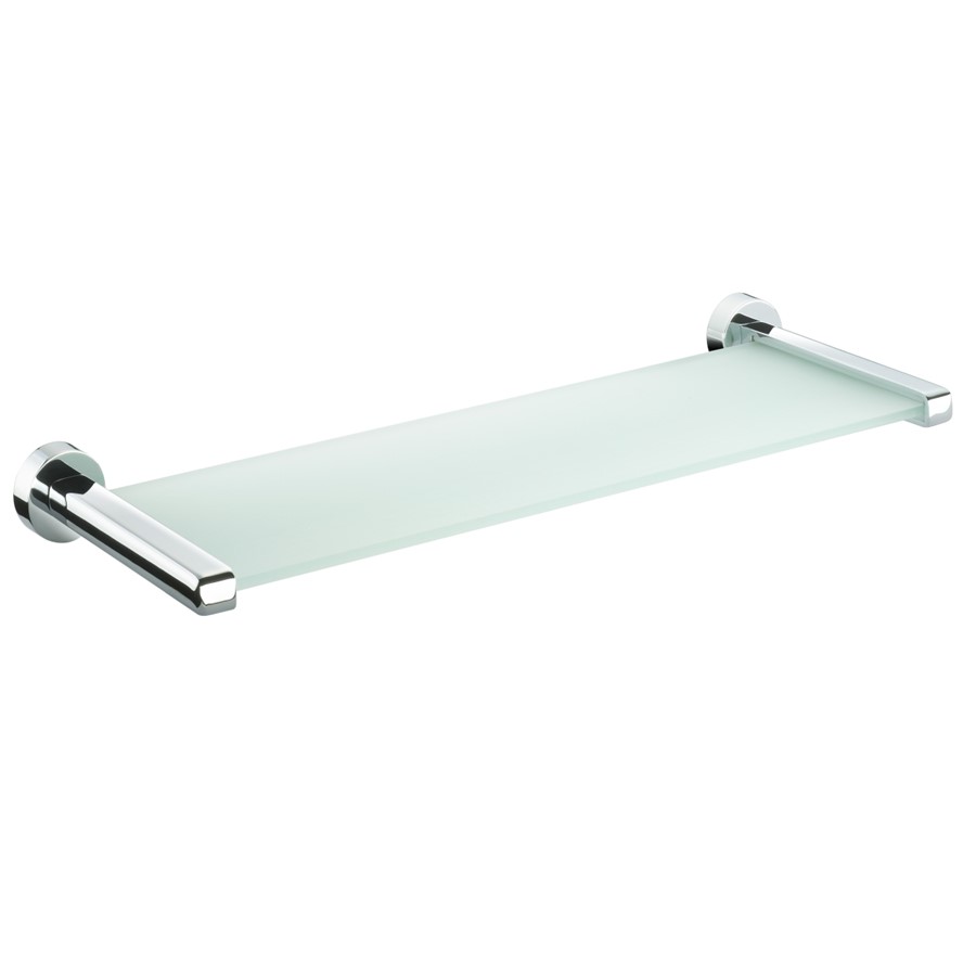 NOVA CHROME GLASS 495MM GLASS SHELF