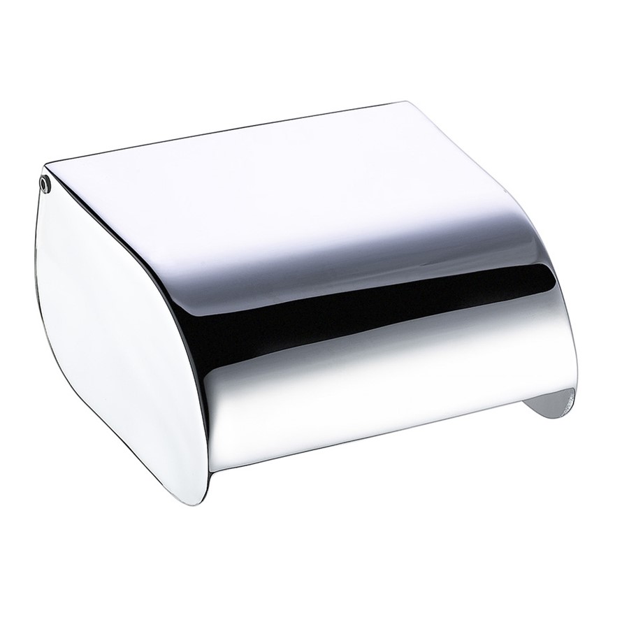NOVA CHROME TOILET ROLL HOLDER WITH COVER
