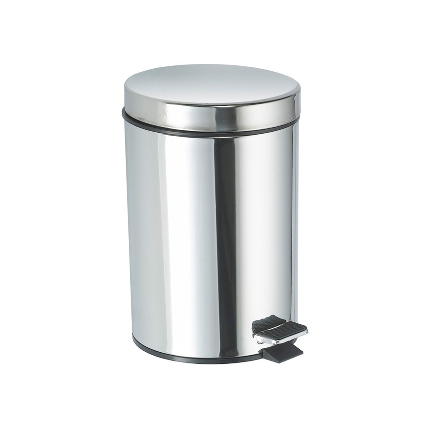 NOVA CHROME 5 LITRE PEDAL BIN