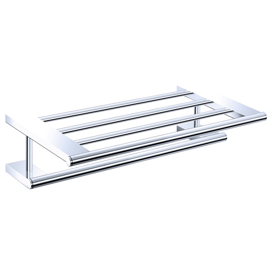 VODA CHROME 600MM SINGLE TOWEL RACK