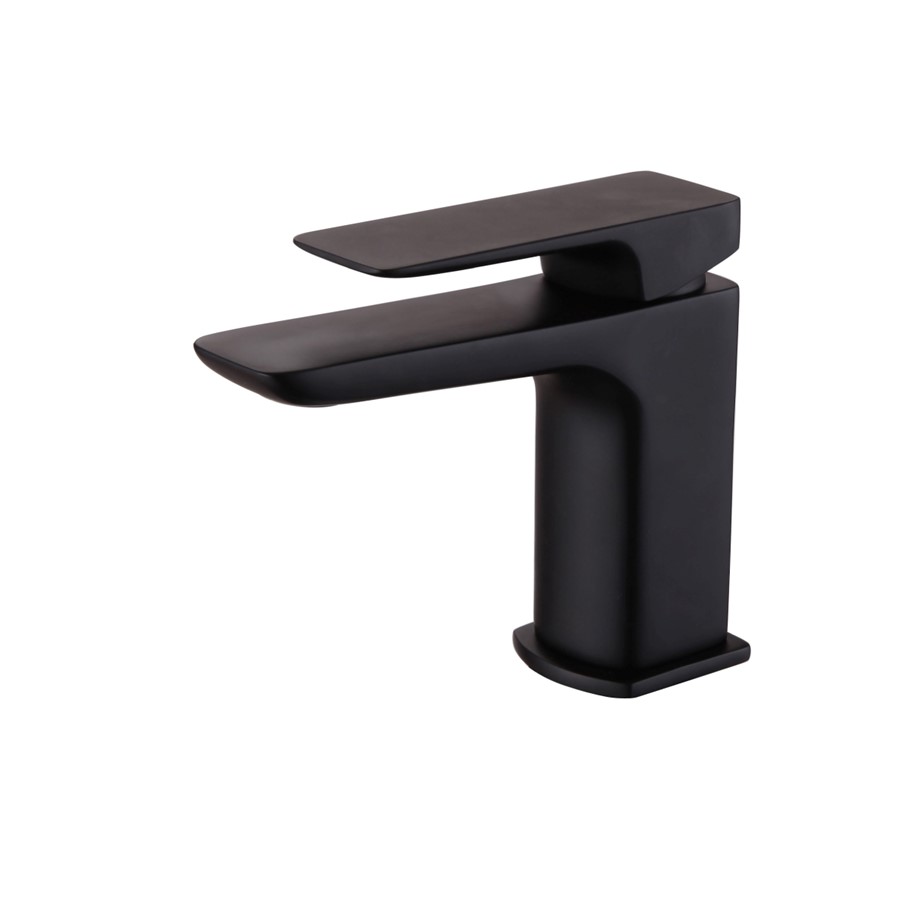 NOIR MATT BLACK D SERIES MINI MONO BASIN MIXER INC WASTE