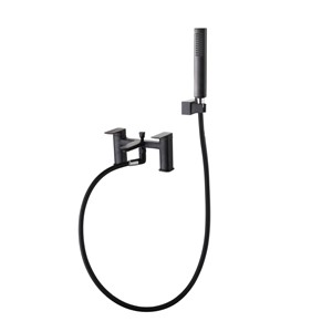 NOIR MATT BLACK D SERIES DECK MOUNTED BATH SHOWER MIXER