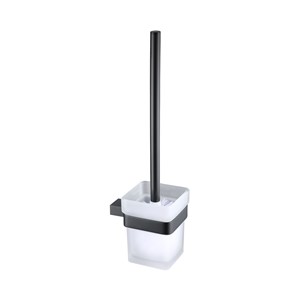 NOIR MATT BLACK D SERIES TOILET BRUSH AND HOLDER