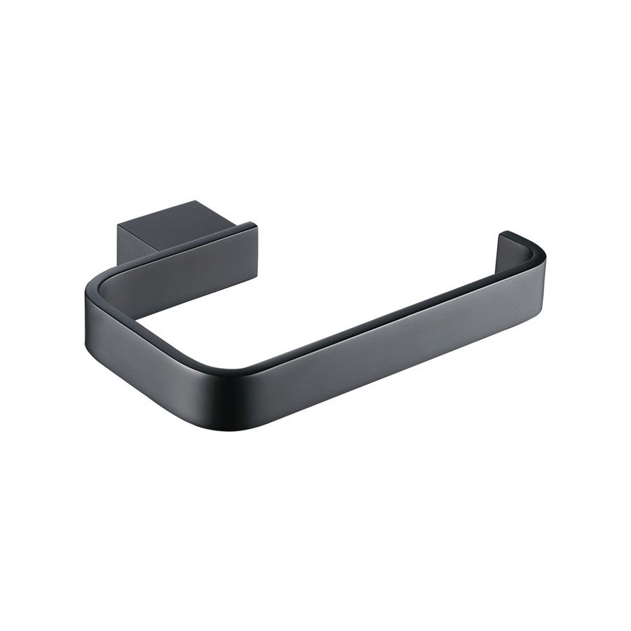 NOIR MATT BLACK D SERIES TOWEL RING