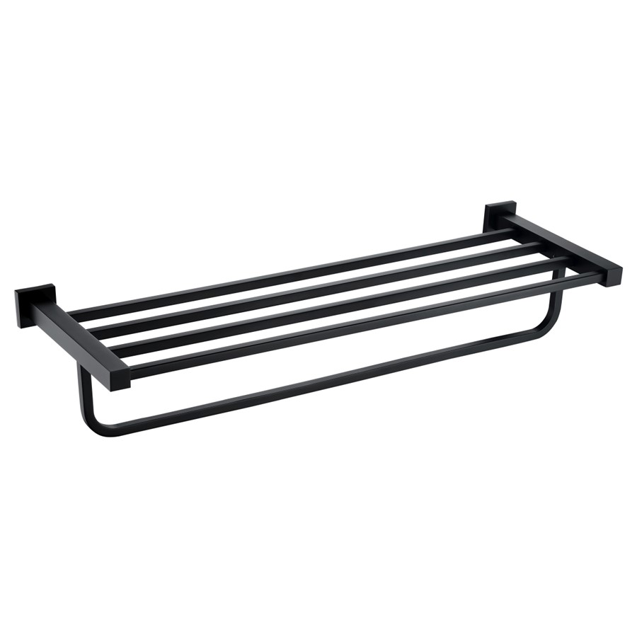 NOIR MATT BLACK A SERIES TOWEL SHELF