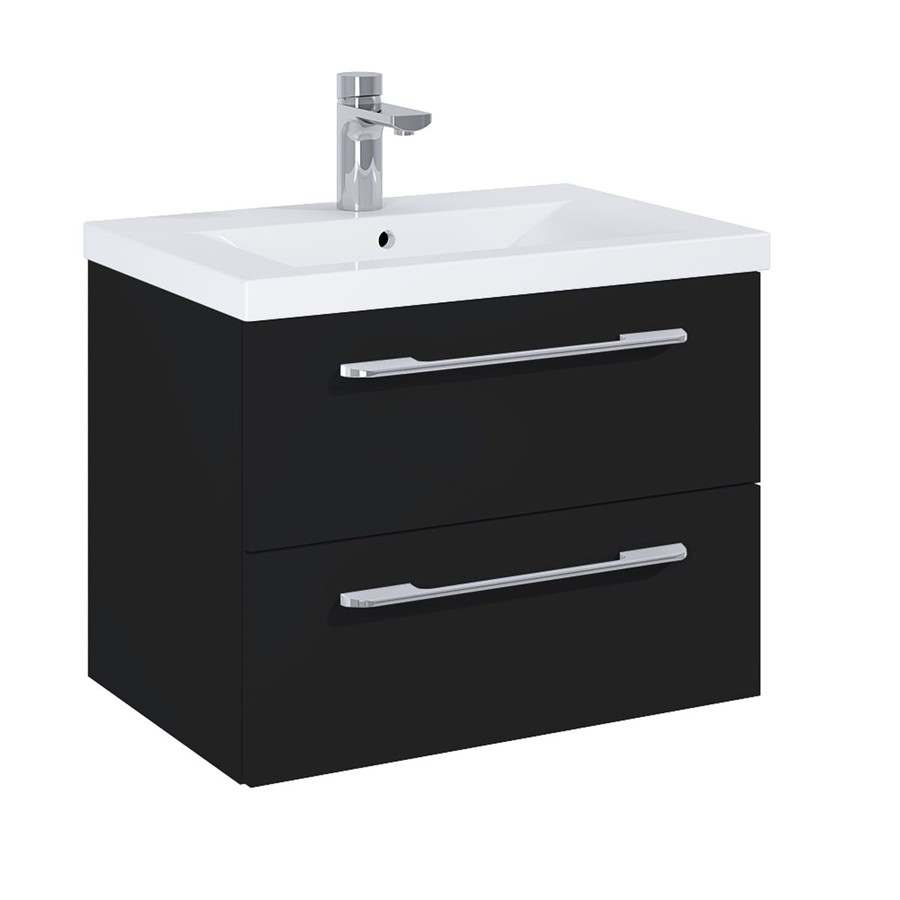 APPEAL MATT BLACK 60CM W/M 2 DRWR W/BASIN UNIT NO BASIN INC