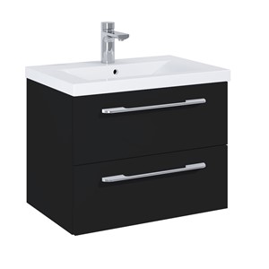 APPEAL MATT BLACK 60CM W/M 2 DRWR W/BASIN UNIT NO BASIN INC