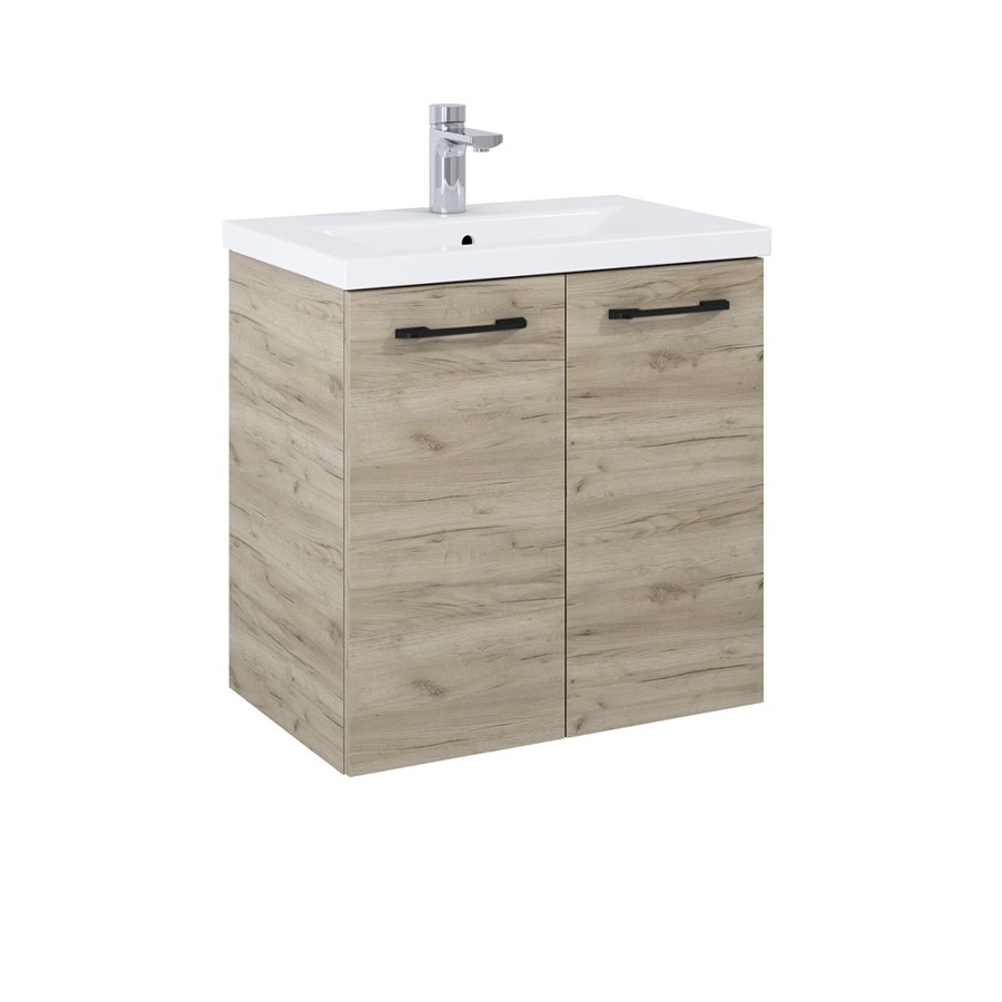 APPEAL CRAFT OAK 60CM WALL HUNG 2 DOOR WASH BASIN