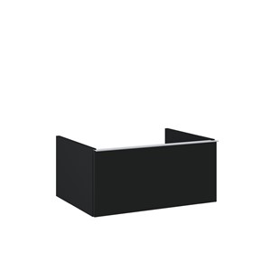 LOOK WALL HUNG WORKTOP UNIT 60CM 1 DRWR MATT BLACK NO HANDLE