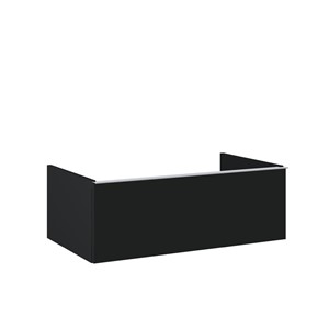 LOOK WALL HUNG WORKTOP UNIT 80CM 1 DRWR MATT BLACK NO HANDLE