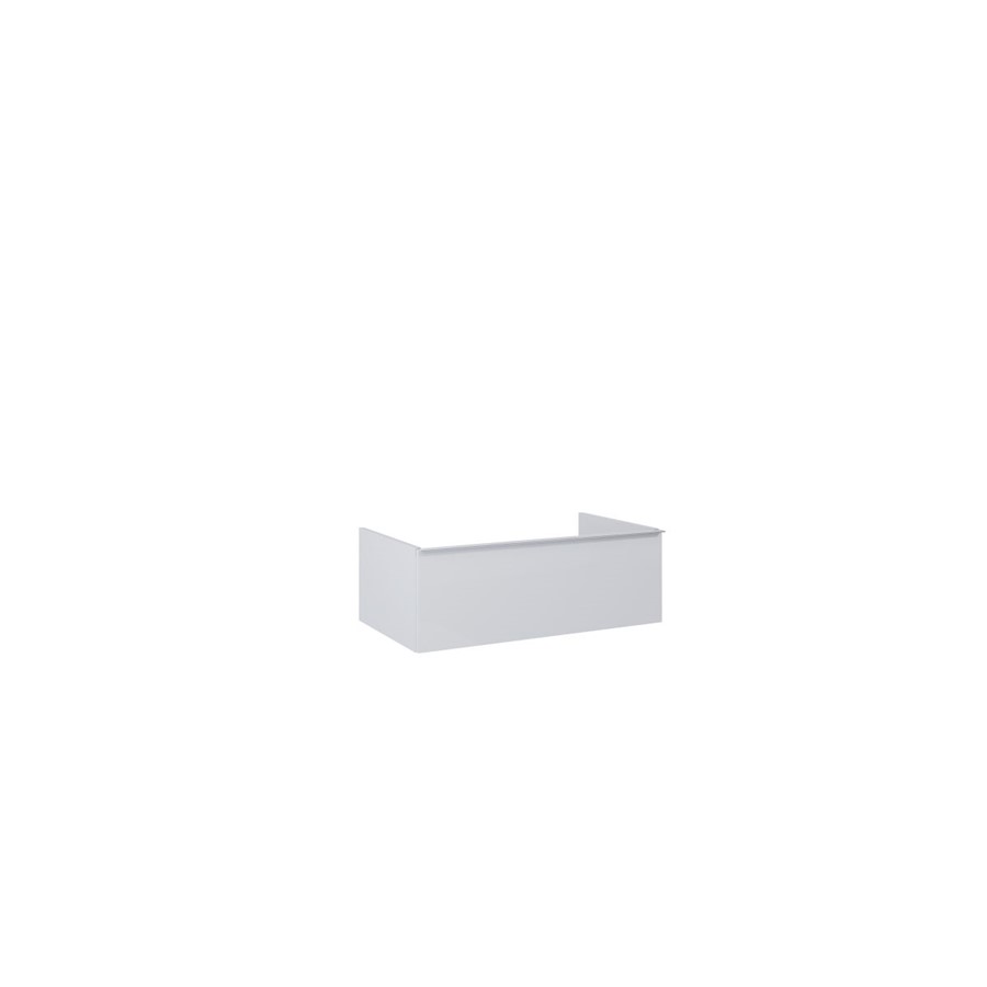 LOOK WALL HUNG WORKTOP UNIT 80CM 1 DRWR MATT STONE NO HANDLE