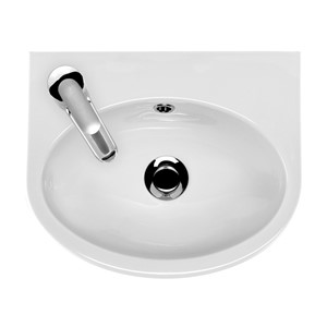 FLOW 400X320MM 1 LEFT HAND TAPHOLE WALL HUNG BASIN ;