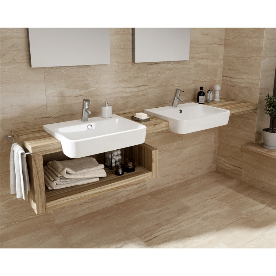 UNITY 560X450MM 1 TAPHOLE SEMI COUNTER BASIN