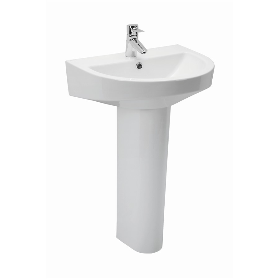 OL268 ENTHUSE 56X46CM 1T/HOLE BASIN WHITE