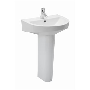 OL269 ENTHUSE 56X46CM 2T/HOLE BASIN WHITE