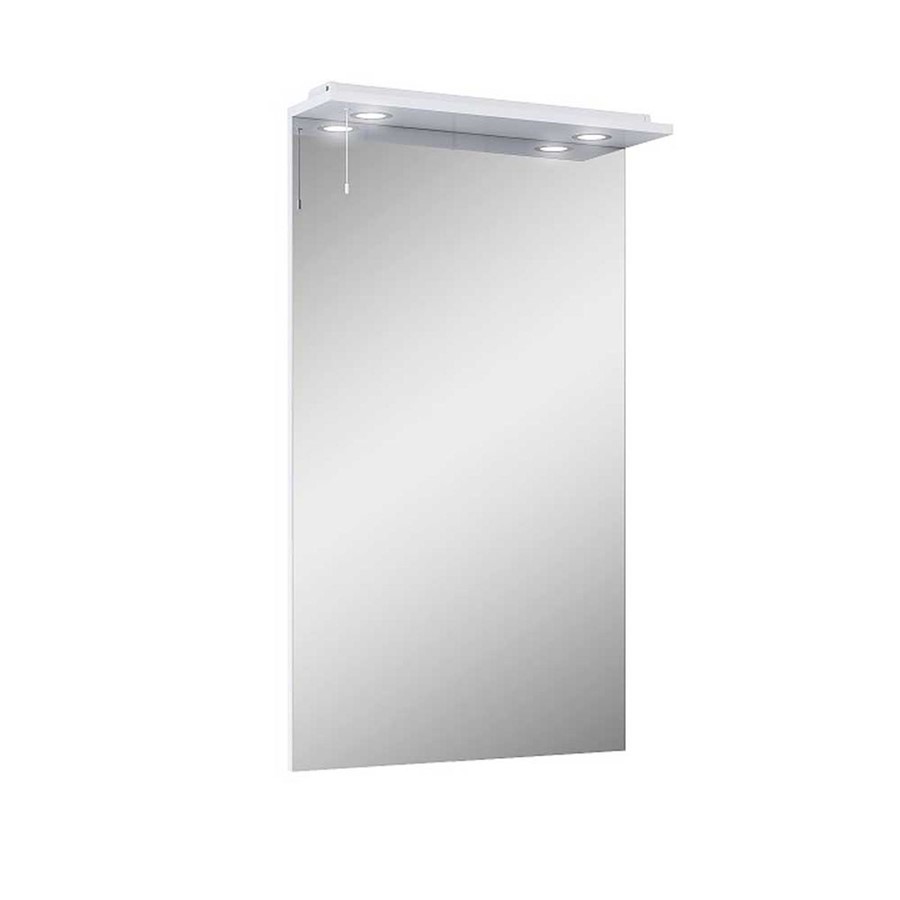 SENSE WHITE 60CM MIRROR WITH LED LIGHTING PANEL