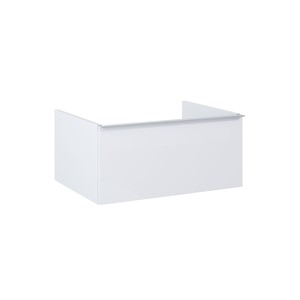 LOOK WALL HUNG WORKTOP UNIT 60CM 1 DRWR WHITE GLOSS NO HANDLE