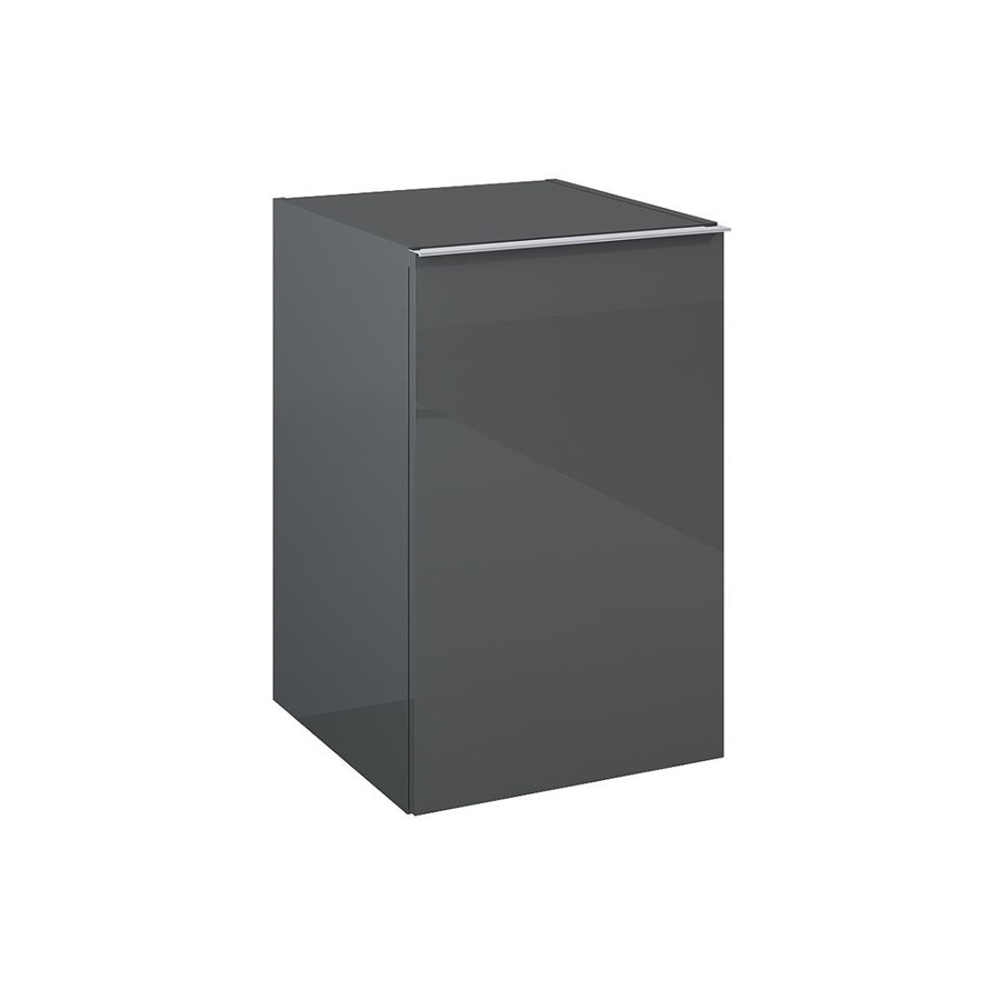 LOOK WALL HUNG BASE UNIT 40CM 1 DOOR ANTHRACITE GLOSS NO HANDLE
