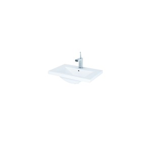 WHITE 60CM WASH BASIN 1 TAPHOLE