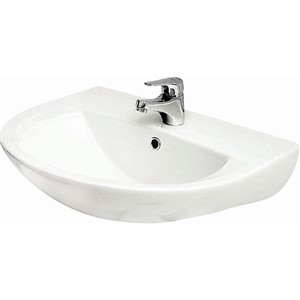 BROADGATE PLUS BASIN 2T/HOLE WHITE 45CM X 35CM OL379