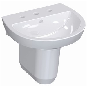 ECLIPSE 50CM WASH BASIN 1 TAPHOLE