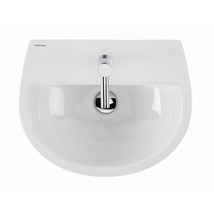 ECLIPSE 46CM WASH BASIN 1 TAPHOLE