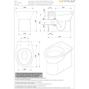 S7005895 ECLIPSE BACK TO WALL PAN