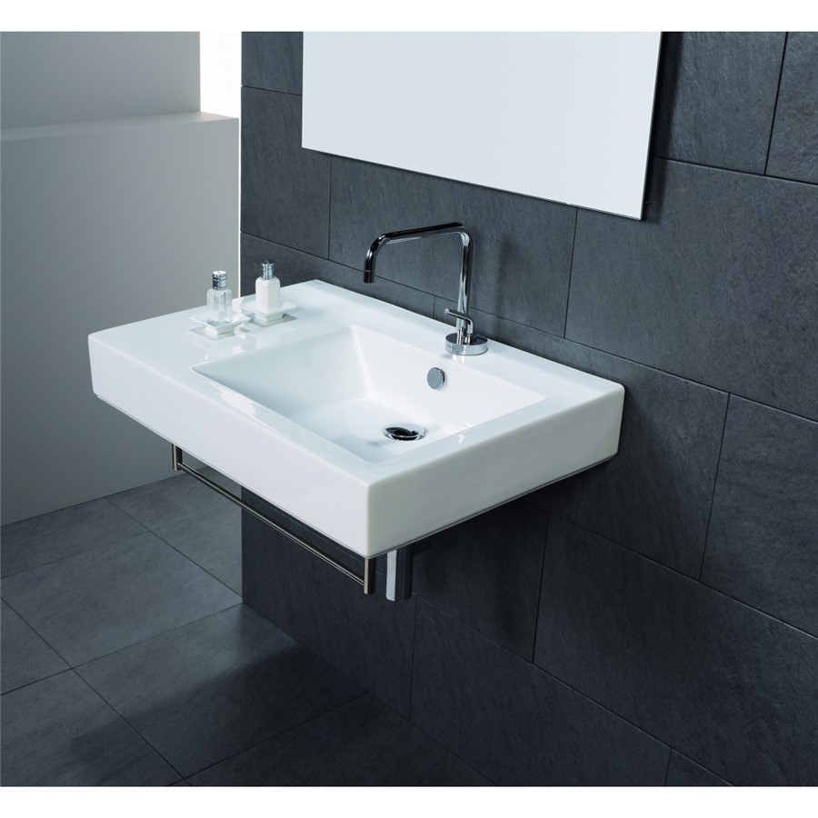 SOLO EDGE 760X500X120MM LEFT HAND BASIN 1 TAPHOLE;