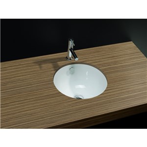 IDENTITY 370MM ROUND INSET BASIN NO TAPHOLE ;