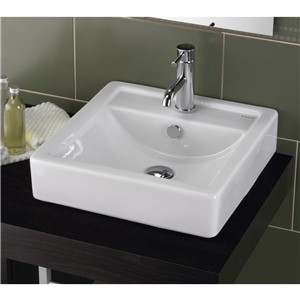 SOLO EDGE 450X450X120MM 1 TAPHOLE SIT ON COUNTERTOP BASIN