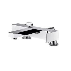 PROFILE SINGLE LEVER DECK MOUNTED BATH SHOWER MIXER WITH SHOWER KIT