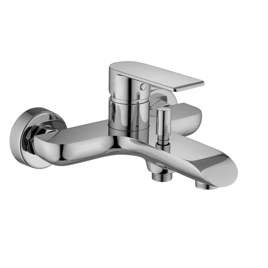 BLEND SINGLE LEVER WALL MOUNTED BATH SHOWER MIXER WITH SHOWER KIT