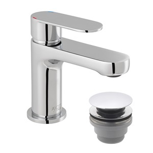 SHERBORNE MINI MONO BASIN MIXER WITH CLICKER BASIN WASTE