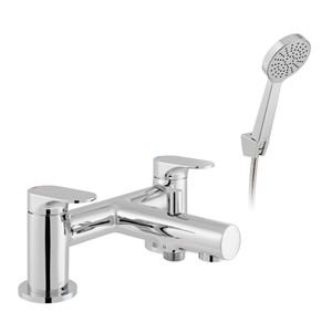 SHERBORNE DECK MOUNTED BATH SHOWER MIXER WITH SHOWER KIT