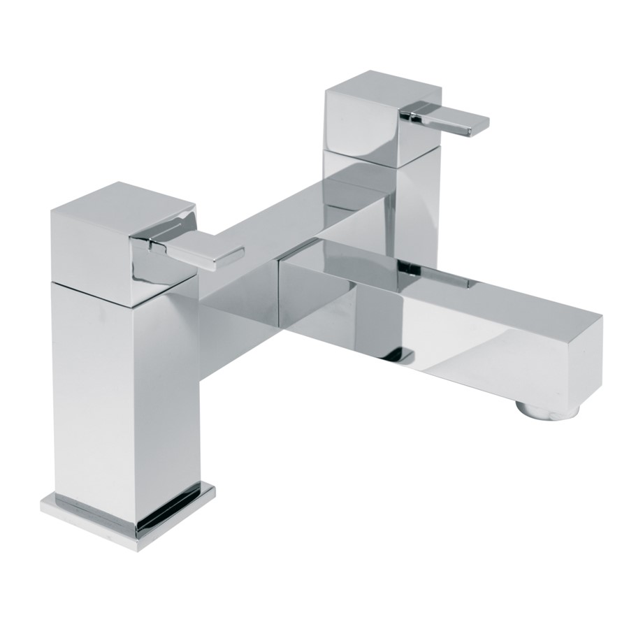NOVA CUBE DECK BATH FILLER CP