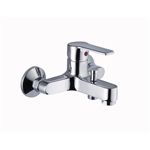 STREAM LEVER HANDLE WALL MOUNTED BATH SHOWER MIXER WITH SHOWER KIT