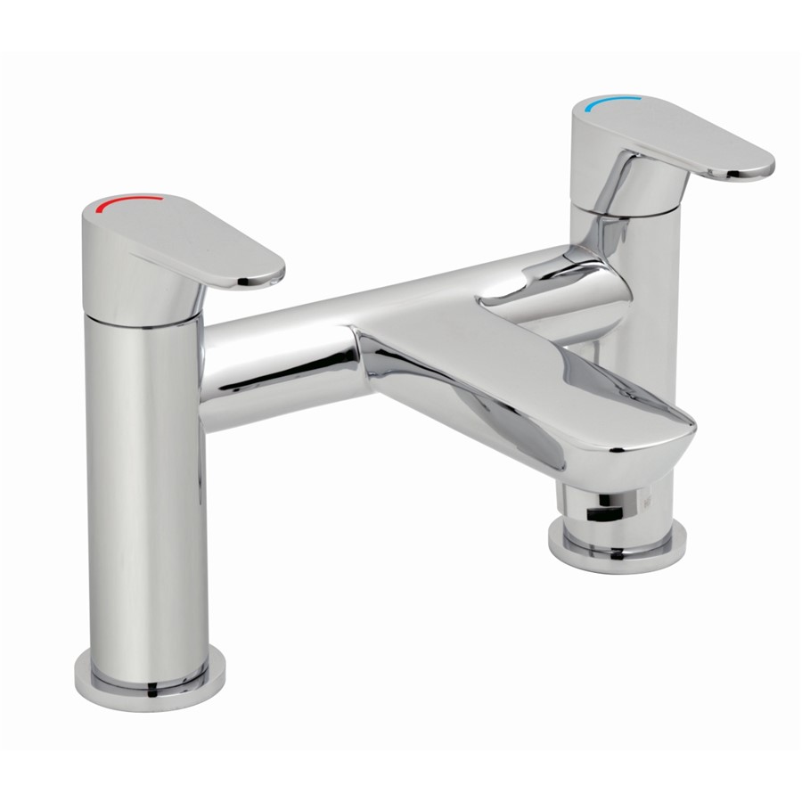 BALANCE 2 HOLE DECK MOUNTED BATH FILLER CP