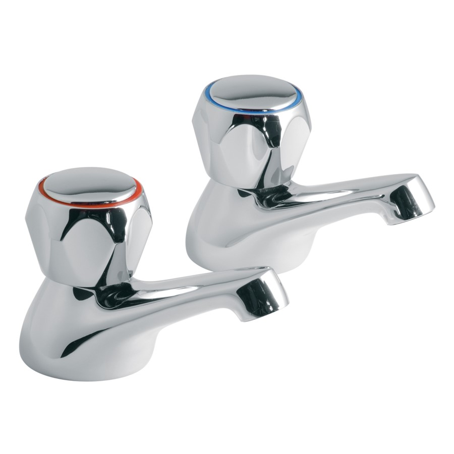 N&C PALMA PILLAR BATH TAPS CP